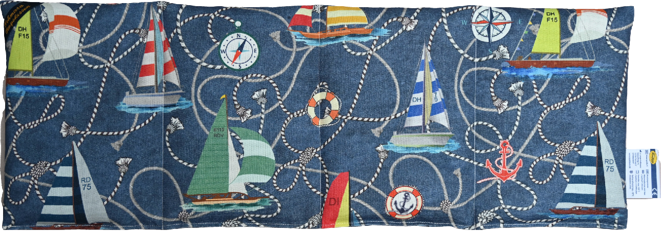 'Segel Glück blau 4-Kammerkissen