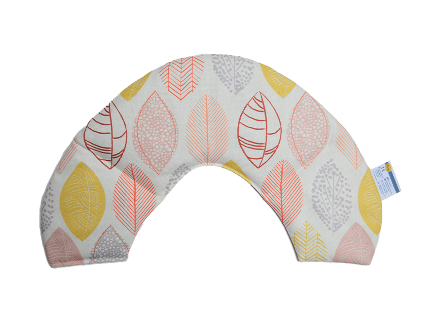 Blatter-gelb-apricot-Nackenkissen Blätter gelb-apricot - Nackenkissen