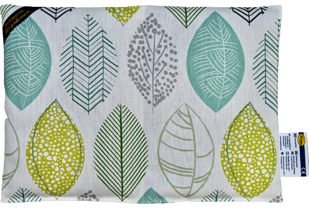 Blätter Grün-Türkis  2-Kammerkissen
