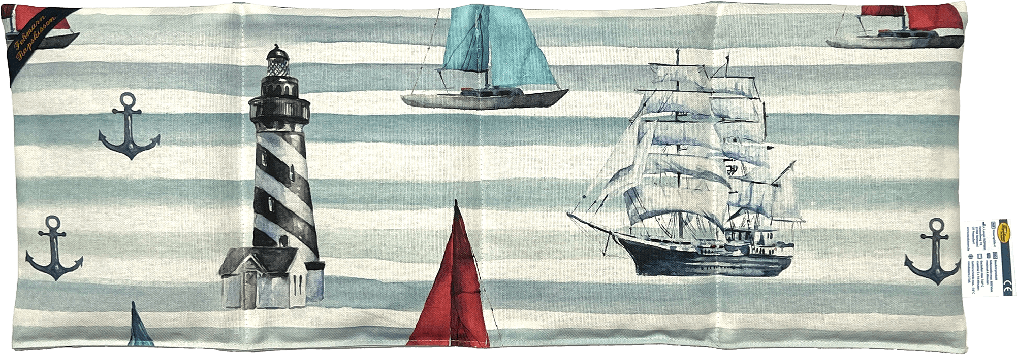"Leuchtturm und Windjammer 4-Kammerkissen