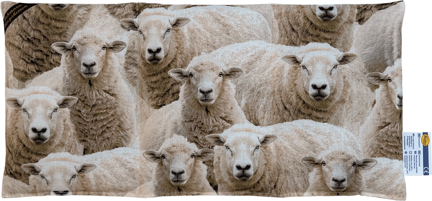 Schafe-Premium-Dreikammerkissen