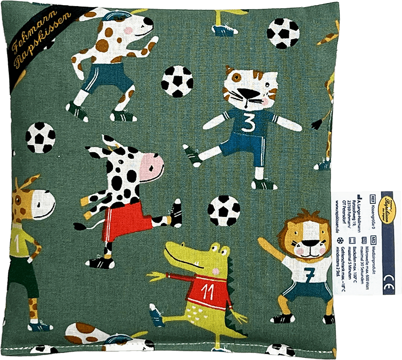 "Tiere spielen Fußball 1-Kammerkissen klein