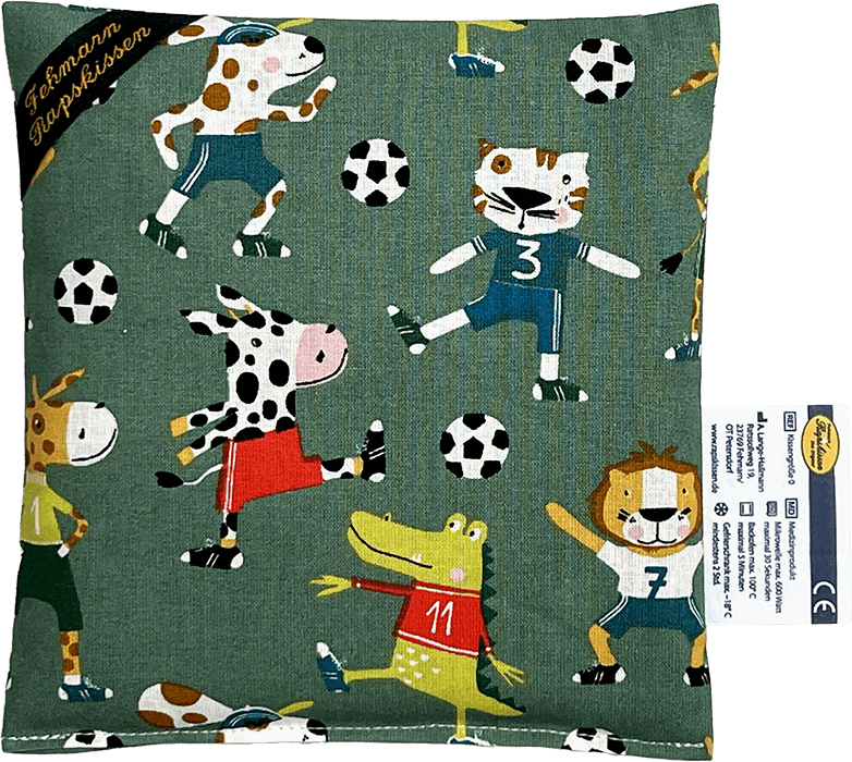 Tiere spielen Fußball 1-Kammerkissen klein