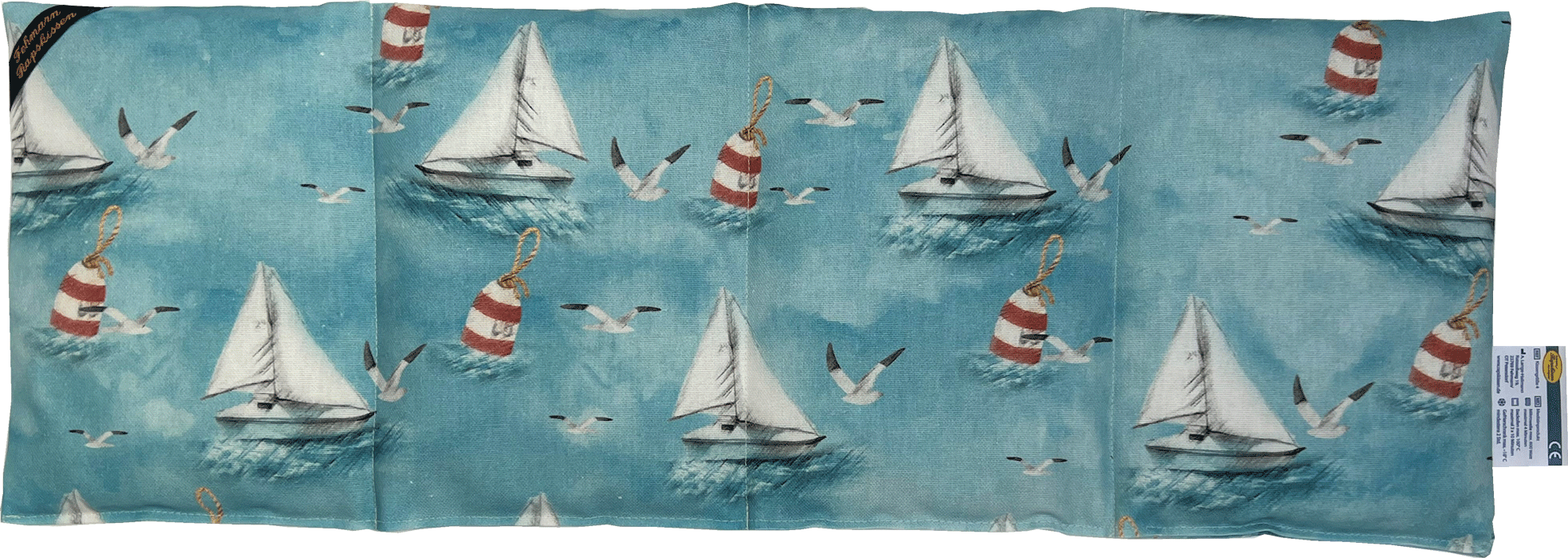 Wind & Meer blau 4-Kammerkissen