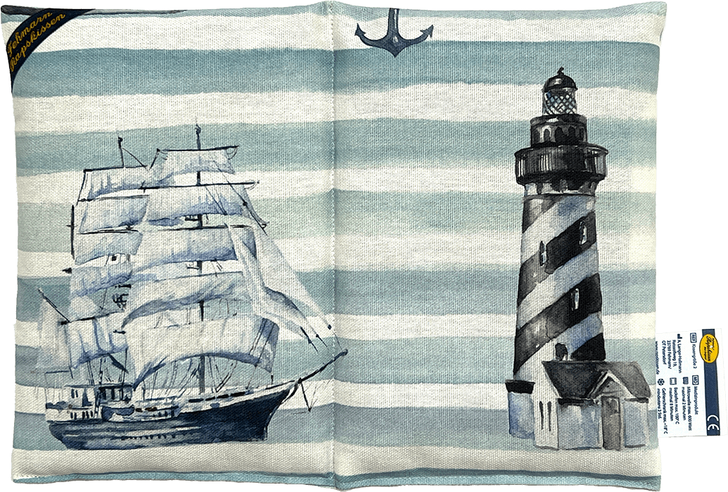 Leuchtturm und Windjammer   2-Kammerkissen