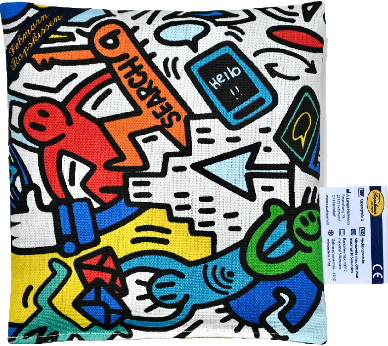 'Pop Art   1-Kammerkissen klein  