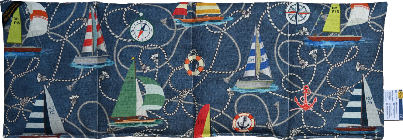 'Segel Glück blau 4-Kammerkissen