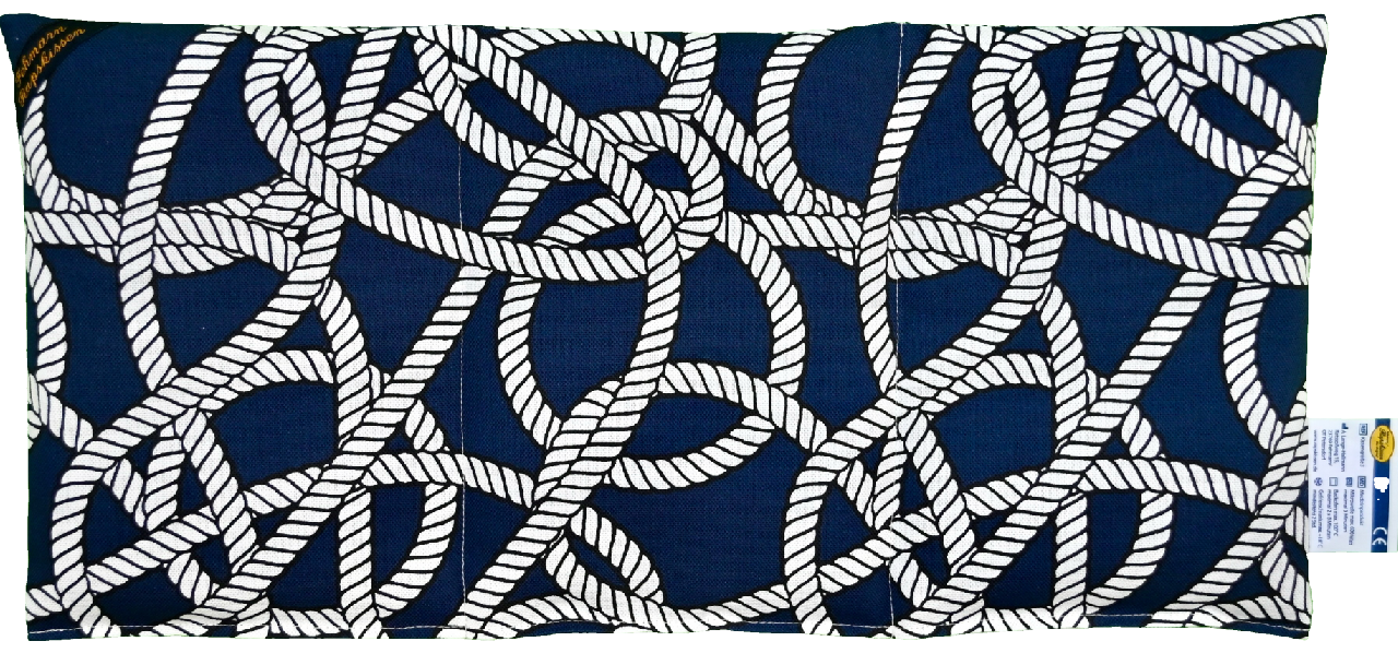 'Seemannsgarn blau 3-Kammerkissen    