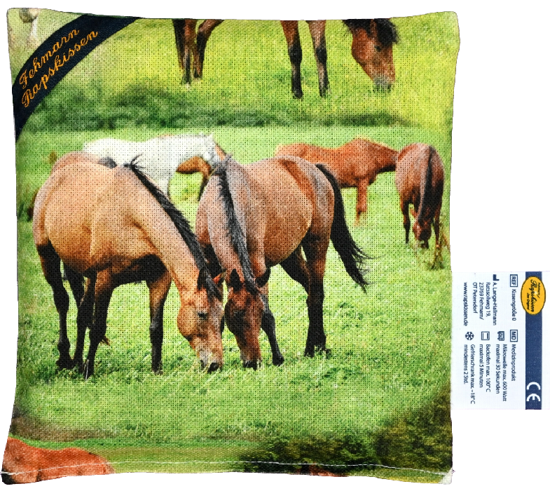 Pferde auf der Weide 1-Kammerkissen klein 