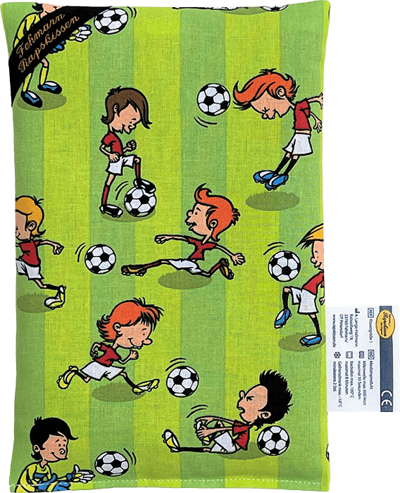 Coole Kids spielen Fußball 1-Kammerkissen groß