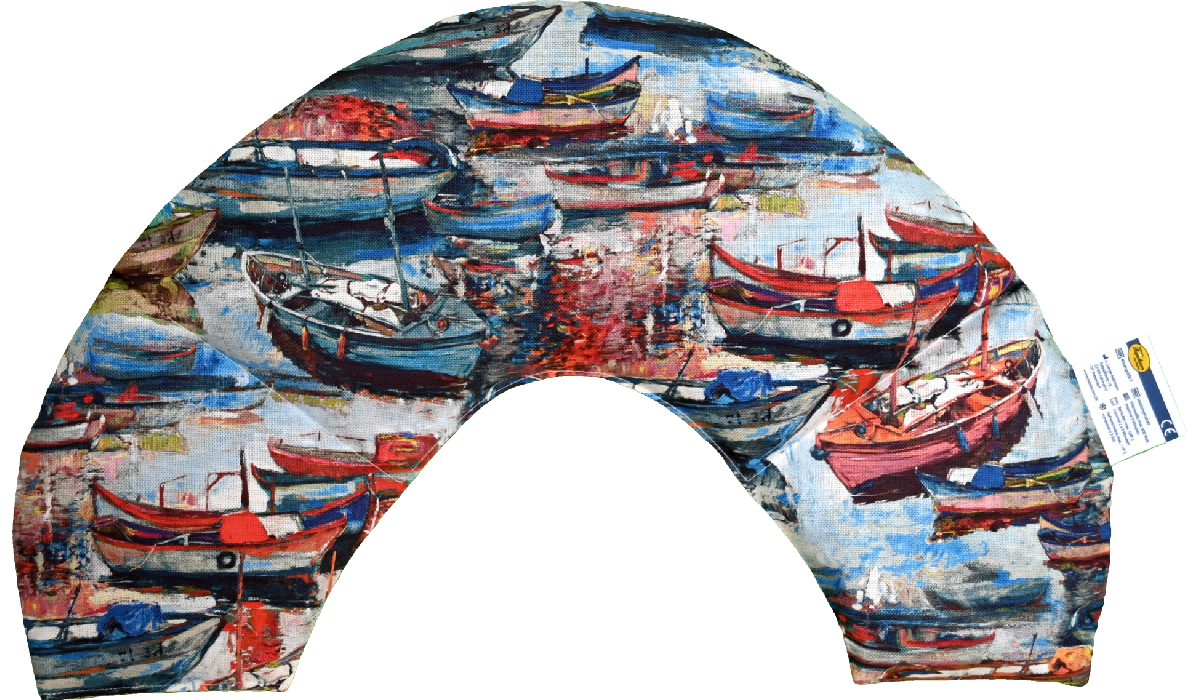 'Hafenromantik Bergen  Nackenkissen 'Hafenromantik Bergen  Nackenkissen