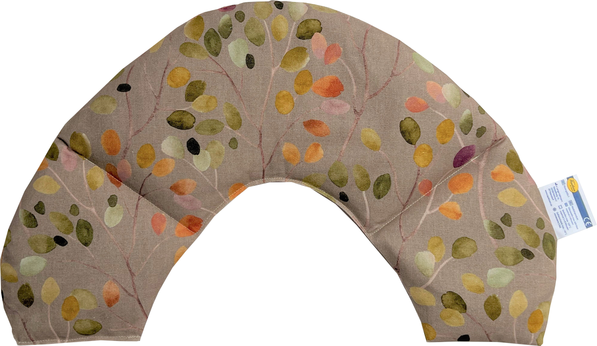 Herbstzauber - Aquarell/taupe Nackenkissen