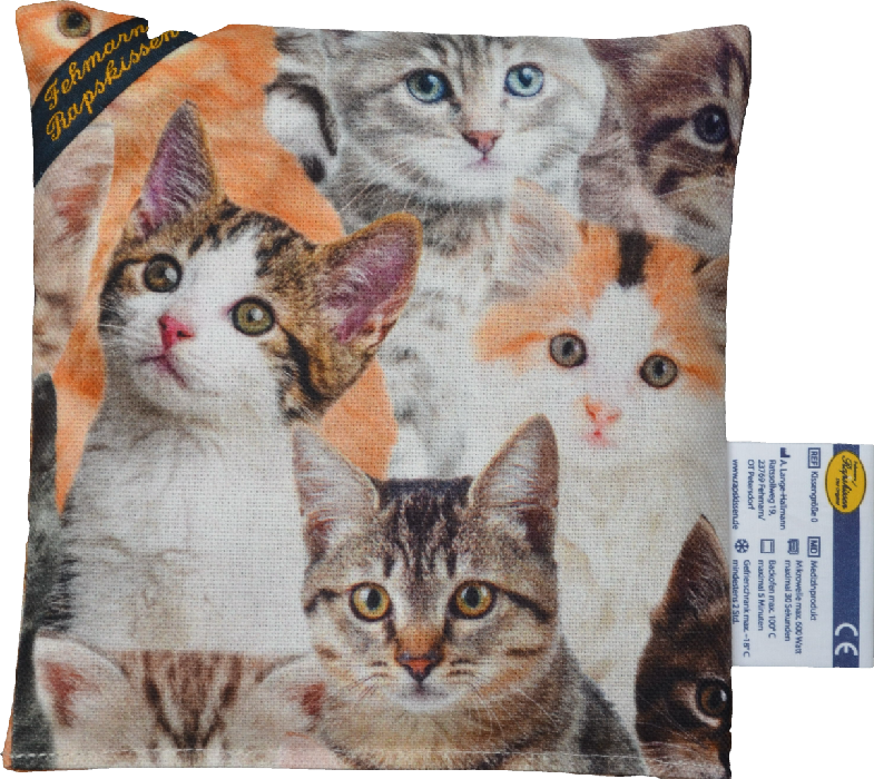 Katzen gemischt  1-Kammerkissen klein