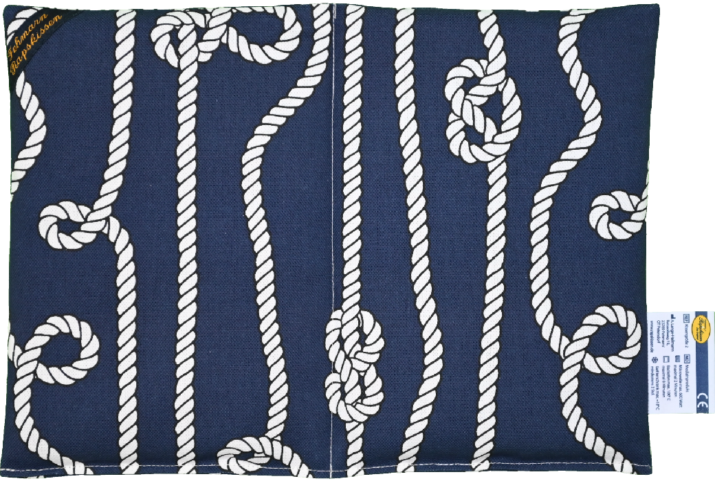 'Seemannsknoten marineblau  2-Kammerkissen  