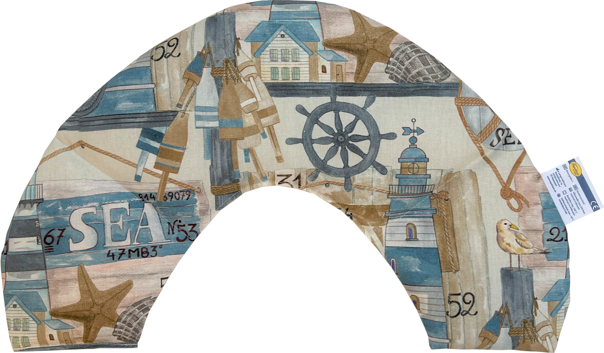 A-day-at-the-beach-blau-beige-Nackenkissen A day on the beach - blau/beige/bt.  Nackenkissen