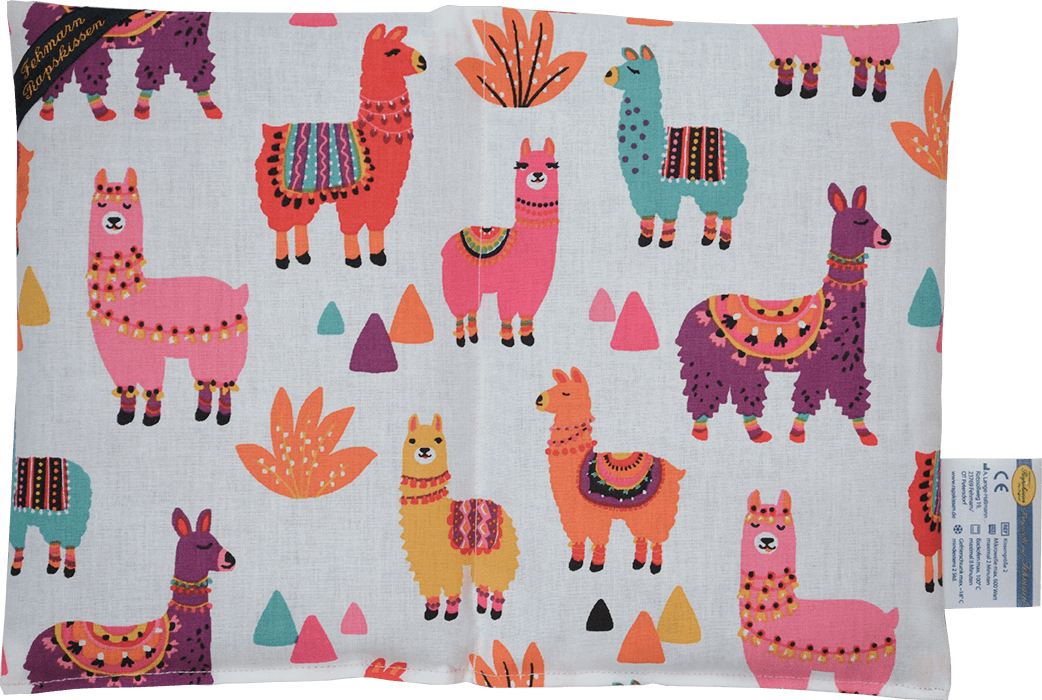 Happy Alpaca pink  2-Kammerkissen