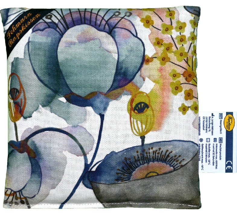 'Frühlingsleuchten blau/violett 1-Kammerkissen klein  