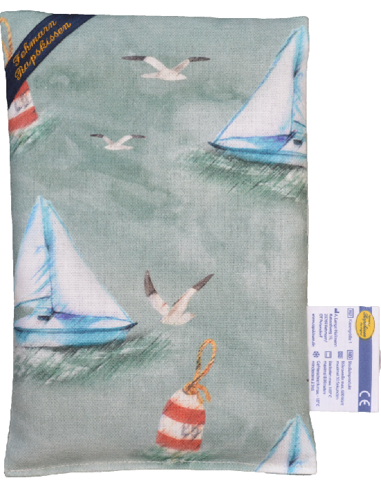 Wind & Meer grün 1-Kammerkissen groß