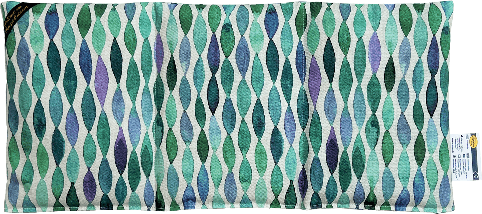 Farben des Meeres Aquarell  3-Kammerkissen